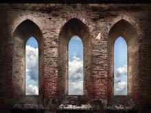 three arched windows